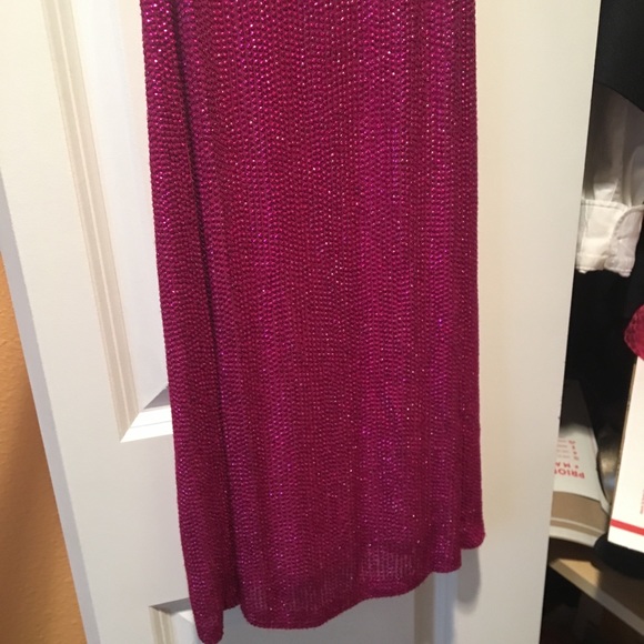 REVOLVE MLV Carmen Sequin Dress in Magenta - Picture 8 of 8